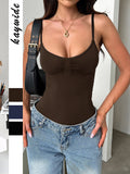 Dili Y2K Sexy Sling Vest Vest Jumpsuit Pantyhose Women's 2025 Summer