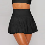 Women's Clothing 2025 Summer Sweet Spicy Half Skirt Anti-Light Safety Pants High Waist Half Dress