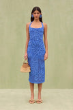 2025 New Beach Resort Style Sleeveless Knitted Dress Summer Explosion