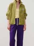 2025 Spring And Autumn Explosion Of Pure Color Casual Velvet Zipper Jacket Design Velvet Shirt Temperament Commute