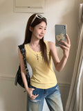 Anti-Walking Low-Necked Small Sling Vest Women Wear 2026 Summer New Sleeveless Thick Bottom Cloth