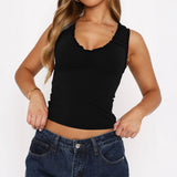 Dili Y2K Hot Babes Summer T-Shirt Vest Women's Clothing 2025 Spring And Summer