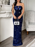 Dili Elegant Evening Dress With Chest Sexy Dress Dress Women's 2025 Autumn And Winter