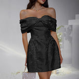 Dili Party Evening Dress Female Bow Bow Wind Tectorial Dress 2025 Spring And Summer