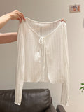 Summer Beautiful With Slings With Sun Protection Jacket Women 2026 New Lemon Sea Salt Wearing A Unique Beauty Top