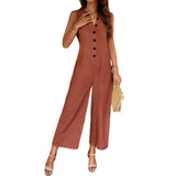 Dili Women's Clothing 2025 Spring And Summer Temperament Elegant Solid Color Clasp Joint Pants