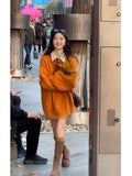 Lazy Loose Knitted Sweater Women 2025 Winter New This Year's Popular High-End Feeling Super Good-Looking Top Autumn