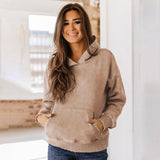 Vintage Water Wash Old Sweater Personality Trendy Hoodie Loose Long-Sleeved Shirt Women's Tops