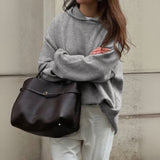 Dili Casual Simple Long-Sleeved Hoodie Wool Women's Clothing 2025 Autumn And Winter