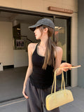 Pure Desire To Fight The Collar Collar Collar Collar Without Sleeve Slings Outside Wearing A Vest 2026 Summer Wood Ear Hot Girl Small Top