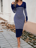 Dili Elegant Temperament Striped High-End Dress Women's Dress 2025 Spring And Summer