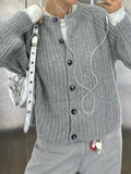 Dili Casual Simple Long-Sleeved Button Shirt Sweater Women's 2025 Autumn And Winter