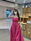 French Dress Women's Summer New High-End Milk Sweet Gentle Waist Thin Small Pure Desire Sling Skirt