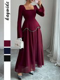 Dili Evening Dress Style Elegant Long Sleeve Long Skirt Dress Dress Women's 2025 Autumn And Winter