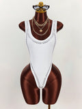 New Solid-Colored Body-Playing Swimsuit Holiday Bottom Jumpsuit Jumpsuit Women's Clothing