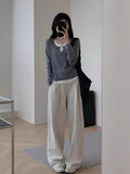 Cicctunable Hem Top Women In The Spring And Autumn To Take Two Pieces Of Spliced Long-Sleeved T-Shirts To Repair The Bottom Knitting Shirt