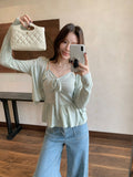 Green Thin Sunscreen Hooded Women's New Bow Tie Strap Sling Vest Two-Piece Set In Summer 2026