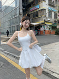 French White Sling Dress Women Summer Slimming Thin Tat Skirt Skirt Fresh And Sweet