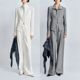 Colored Long-Sleeved Dress Women In Autumn And Winter Knitted Sling Skirt Bottom Skirt Two Sets