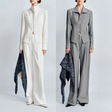 High Sense Of Waistband Striped Shirt Female Design Small Long Sleeve Retro Pile Design Thin Top