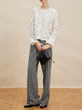 Silken Velvet Lei + Sable Hair Splicing Double-Layer Anti-Permeable Skin Comfortable Temperament Top