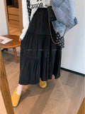 The Color Of The White Cake Skirt And The Half-Dressed Woman 2025 Summer New High-Rise Thin A-Word Dress Design Sense