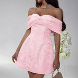 Dili Party Evening Dress Female Bow Bow Wind Tectorial Dress 2025 Spring And Summer