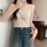Sweet Babes Shredded Flowers Small Sling Vest Women Lace Pure Desire To Repair Early Spring Short Bm Bottom Sleeveless Inside A Coat