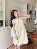 French Small Oceanic Yellow Dress Dress Women's Summer 2026 New Sleeveless Vest Tidal Skirt