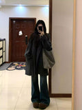 Lazy Wind Loose Leisure Knitted Cardigan Women's Autumn And Winter Thick Heating Quality With Long Sweater Jacket