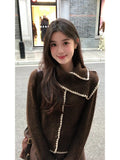Millard Vintage Clarfette Scarf Collider Sweater Women's New Single-Reply Knitted Short T-Shirt For Autumn/Winter 2025
