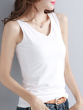 French Chic Cotton Black Vest Lady Suit With Small Slings Summer Sleeveless Tops Wearing Bottom Shirt