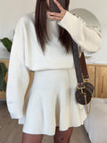 Dili Casual Holiday Sweater Long-Sleeved Short Dress Dress Women's Dress 2025 Autumn And Winter