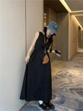 French Temperament First Love Pink Dress Women's Summer 2026 New Waistless Sleeveless Vest Long Dress