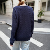Dili Leisure Vacation Solid Color Long Sleeve Bottom Sweater Knitted Women's Clothing 2025 Autumn And Winter