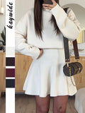 Dili Casual Holiday Sweater Long-Sleeved Short Dress Dress Women's Dress 2025 Autumn And Winter