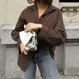 Dili Leisure Vacation With Long-Sleeved Coat Shirt Women's Clothing 2025 Autumn And Winter