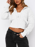 Dili Senior Simple Fashion Long-Sleeved Pure Color Wool Weaving Women's Clothing 2025 Autumn And Winter