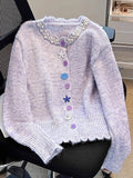 Self-Retention Recommendation~¶¤ Beaded Long-Sleeved Knitted Cardigan Women 2025 Spring And Autumn New Soft-Creinous Sweater Jacket Tide