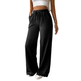 Dili Women's Clothing 2025 Autumn And Winter Loose Leisure Solid Broad-Legged Pants