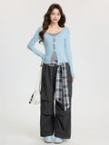 Gentle Style Temperament Fake Two Long Sleeves With T-Shirts 2026 Spring Design Slimming Bottom Shirt Top