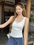 Korean U-Neck Lace Vest Female Bow Sling Summer New Sleeveless Beautiful Temperament Dress
