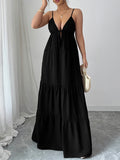 Dili Elegant Temperament Slings With Bra Long Skirt Dress Women's 2025 Autumn And Winter