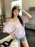 Pure Desire Unique High-End Chic Short-Sleeved T-Shirt 2026 Summer New Super Fire Age Loose Thin Top