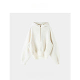 Spring New Sports Tennis Wearing Hoodie White Casual Pocket Skirt Set
