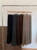 High-Rise Thin Cashmeat Plus Thick 100-Folded Skirts In The Autumn Of 2025 New Korean Version Of The Casual Lady Umbrella Skirt