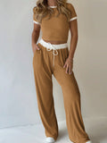 Dili Casual Style Short-Sleeved T-Shirt Casual Pants Two Sets Of Women's Clothing 2025 Autumn And Winter