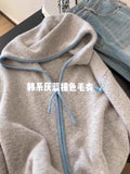 European Hooded Knitted Cardigan Female Senior Sense 2025 Autumn And Winter New Impact Zipper Casual Soft-Cuckle Blouse