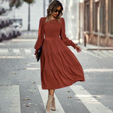 Independent Design Women's Dress Dress Casual Holiday Waist Long Dress Spring And Autumn Four Seasons Women's Clothing