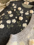 Spring And Autumn New Korean Sweet Three-Dimensional Flowers Knitted Vest Women Loose Lazy Style Stacking Tide